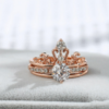 Crown Rings For Women White Gold Engagement Wedding Ring Jewelry Rings 11