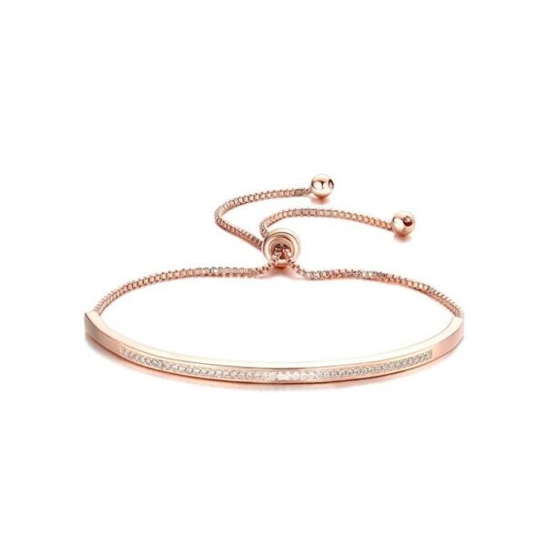 Top Quality Bracelet & Charm Bracelet For Women Get Bar Cursor Brilliant Cz Gold Jewelry Pulseira Hand Bracelets 7