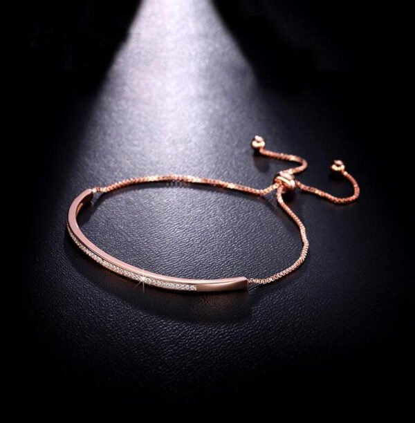Top Quality Bracelet & Charm Bracelet For Women Get Bar Cursor Brilliant Cz Gold Jewelry Pulseira Hand Bracelets 5