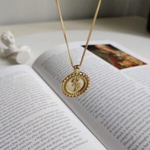 Round brand rose gold necklace Necklaces