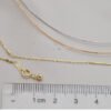 Collar Adjustment Chain 18K Gold Necklace Sleeve Chain Empty Holder DIY Accessories Necklaces 15