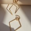 Metal line geometric earrings Earrings 12