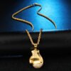 Zircon gold boxing gloves Pendant Necklace Necklaces 12