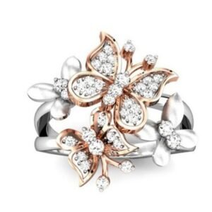 Crazy Feng Romantic Wedding Accessories Feeme Rose Gold Color Austrian Crystal CZ Butterfly Rings Women Engagement Jewelry Gift Rings Crazy Feng Romantic Wedding Accessories Feeme Rose Gold Color Austrian Crystal CZ Butterfly Rings Women Engagement Jewelry Gift Rings