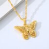 Gold Cutout Butterfly Necklace Necklaces 10