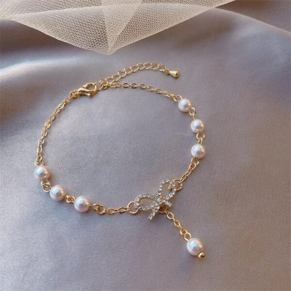Real Gold Plating Flash Diamond Star And Moon Bracelet Bracelets 4