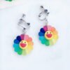 Summer Fresh Ins Girl Heart Super Fairy Colorful Sun Flower Earrings Earrings 8