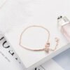 Letter Bracelet Rose Gold Plated Bracelet Sister Chain with Jewelry Bracelets 9