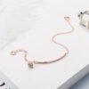 Letter Bracelet Rose Gold Plated Bracelet Sister Chain with Jewelry Bracelets 11