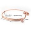 Letter Bracelet Rose Gold Plated Bracelet Sister Chain with Jewelry Bracelets 10