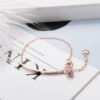 Letter Bracelet Rose Gold Plated Bracelet Sister Chain with Jewelry Bracelets 12
