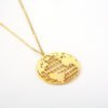 Map Necklace Titanium Steel Necklace Gold Plated Ladies Clavicle Chain Necklaces 11