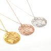 Map Necklace Titanium Steel Necklace Gold Plated Ladies Clavicle Chain Necklaces 12