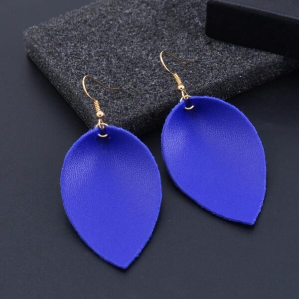 New Style Earrings European And American Simple First Layer Cowhide Earrings Simple Earrings 4