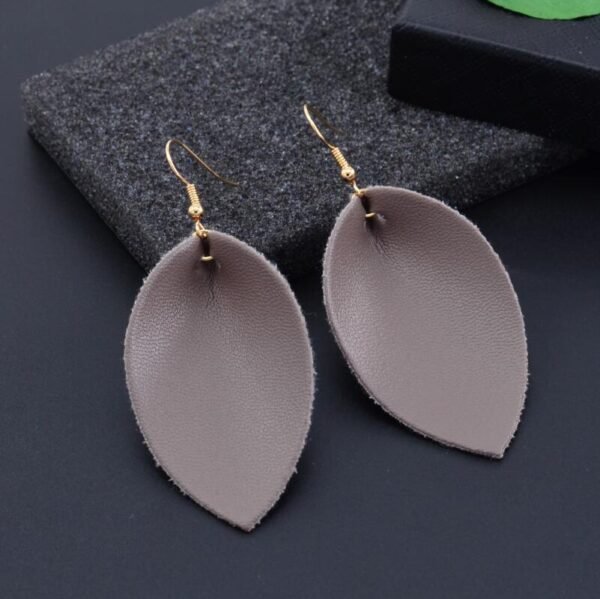 New Style Earrings European And American Simple First Layer Cowhide Earrings Simple Earrings 5