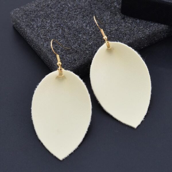 New Style Earrings European And American Simple First Layer Cowhide Earrings Simple Earrings 7