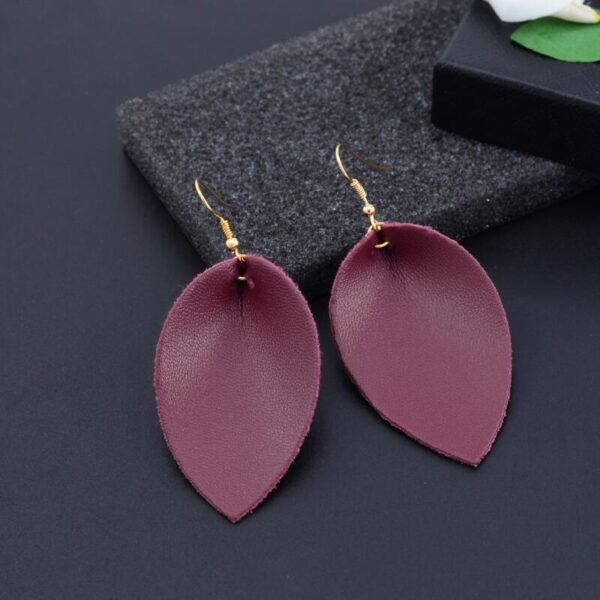 New Style Earrings European And American Simple First Layer Cowhide Earrings Simple Earrings 11