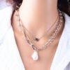 Shaped Pearl Copper Peach Heart Simple and Versatile Accessories 14