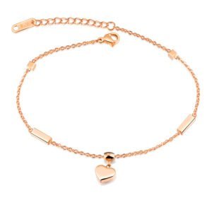 Personalized Titanium Steel Rose Gold Plated Feet Accessories