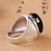 S925 Silver Inlaid Obsidian Ring Natural Gold Obsidian Ring Rings 9 S925 Silver Inlaid Obsidian Ring Natural Gold Obsidian Ring Rings 9