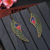 Popular Hollow Alloy Angel Wings Earrings Women Earrings 12
