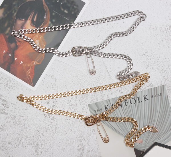 Metal Pendant Belt Women’s Fine Decorative Waist Chain Accessories 5
