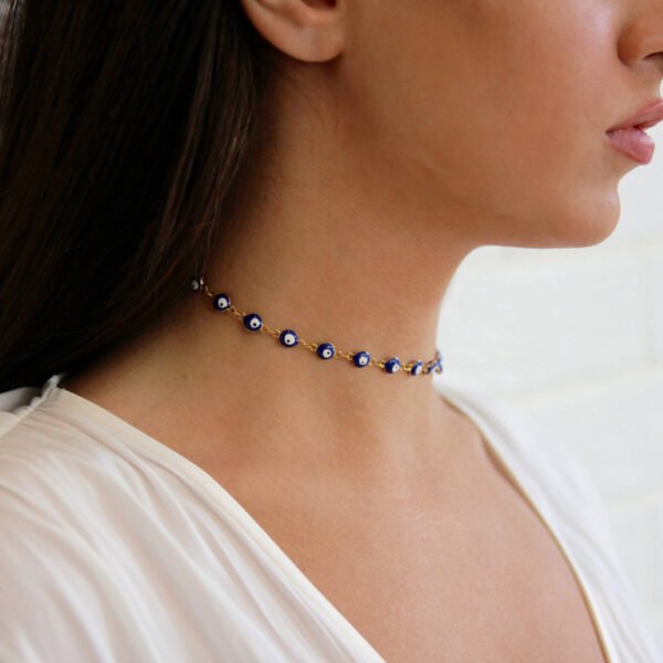 Evil Eye Choker Necklace Dainty Or Gold Necklaces 6