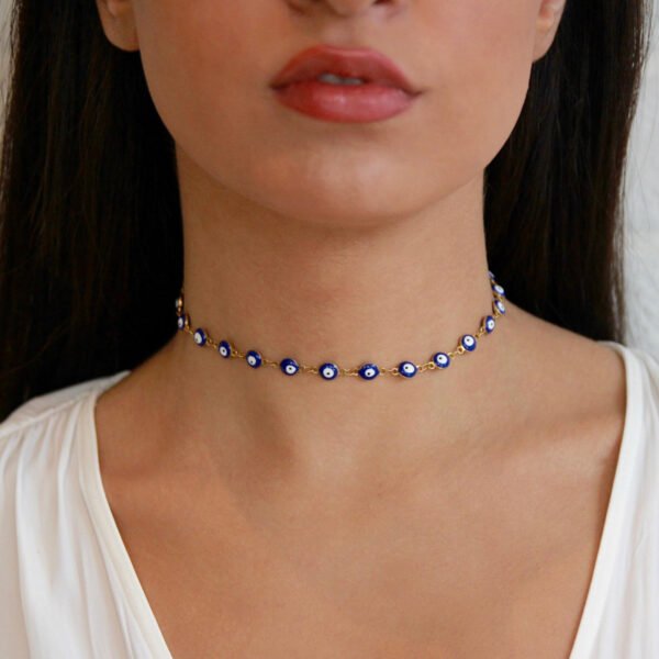 Evil Eye Choker Necklace Dainty Or Gold Necklaces 5