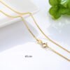 S925 Silver Necklace Gold Plated Chain Necklace Clavicle Chain Gold Color Gold Necklace Necklaces 10