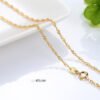 S925 Silver Necklace Gold Plated Chain Necklace Clavicle Chain Gold Color Gold Necklace Necklaces 12