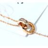 Roman Zircon Titanium Steel Anklet Rose Gold Silver Accessories 13