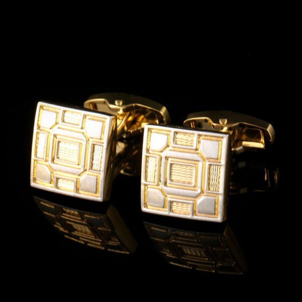 New High-Quality French Cuff Cuff Nails Suit Shirt Gold Cufflinks Accessories 5