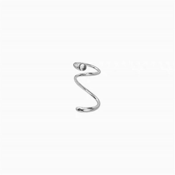Retro Snake-Shaped Winding Opening Adjustment Drop Ring Ring Rings 4