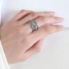 Women’s Wide Face Elephant Vintage Ring Rings 9 Women’s Wide Face Elephant Vintage Ring Rings 9