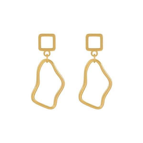 Korean Version Of Simple Retro Special-Shaped Twisted Streamline Earrings Earrings 6