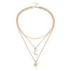 Vintage Bohemia Gold Coin letter Layered Chain Necklace For Women Shell Pearl Moon Long Necklaces 22 Vintage Bohemia Gold Coin letter Layered Chain Necklace For Women Shell Pearl Moon Long Necklaces 22