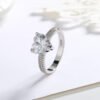 Heart-shaped Zircon Ring White Gold-plated Heart-shaped Diamond Ring Rings 16