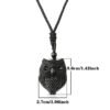 Natural Semi Precious Stone Animal Pendant Necklace Necklaces 9
