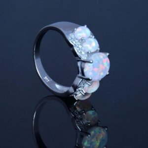 Real Gold Electroplated Opal Ring Rings