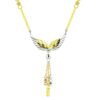 Necklace Female 925 Sterling Silver 18k Gold Plated Angel Tassel Snake Bone Chain Simple Silver Jewelry Necklaces 9