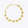 18K Gold Plated Titanium Steel Rope Knot Chain Bracelet Bracelets 11