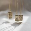 Tarot Power La Luna Gold Necklace Necklaces 13