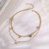 Butterfly Choker Necklace Jewelry Layered-Chain Female Women Cute Gold-Color Fashion Necklaces 10