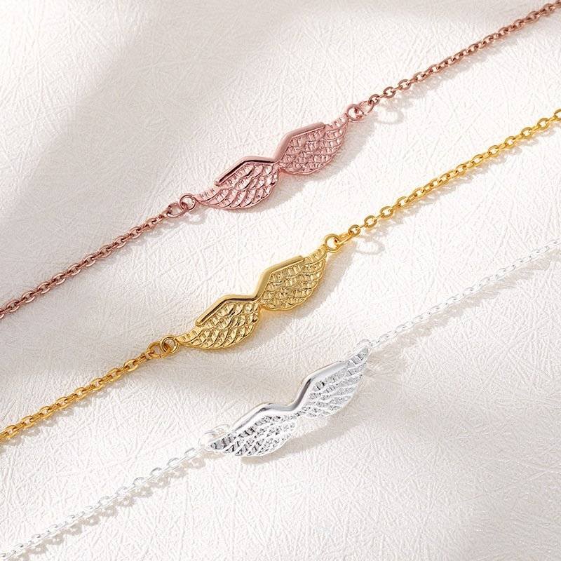 Gold Angel Wing Charm Bracelet Bracelet Women Bracelets 2