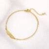 Gold Angel Wing Charm Bracelet Bracelet Women Bracelets 10