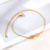 Gold Angel Wing Charm Bracelet Bracelet Women Bracelets 12