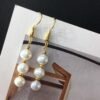 14K Gold Hand-Made Freshwater Pearl Earrings, Daily Wild Trend Earrings 8