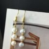 14K Gold Hand-Made Freshwater Pearl Earrings, Daily Wild Trend Earrings 10