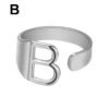 European And American A-Z Letter Ring Gold Metal Adjustable Open Ring Initials Name Letter Female Factory Direct Sales Rings 15