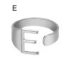 European And American A-Z Letter Ring Gold Metal Adjustable Open Ring Initials Name Letter Female Factory Direct Sales Rings 18